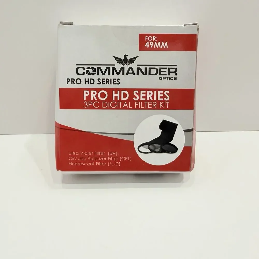 Commander Optics PRO HD 55mm 3PC Filter Kit (UV+CPL+FLD)